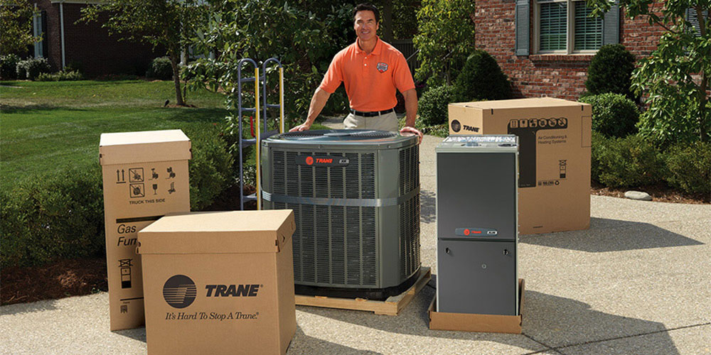 Trane Rep Doing Ac Installation